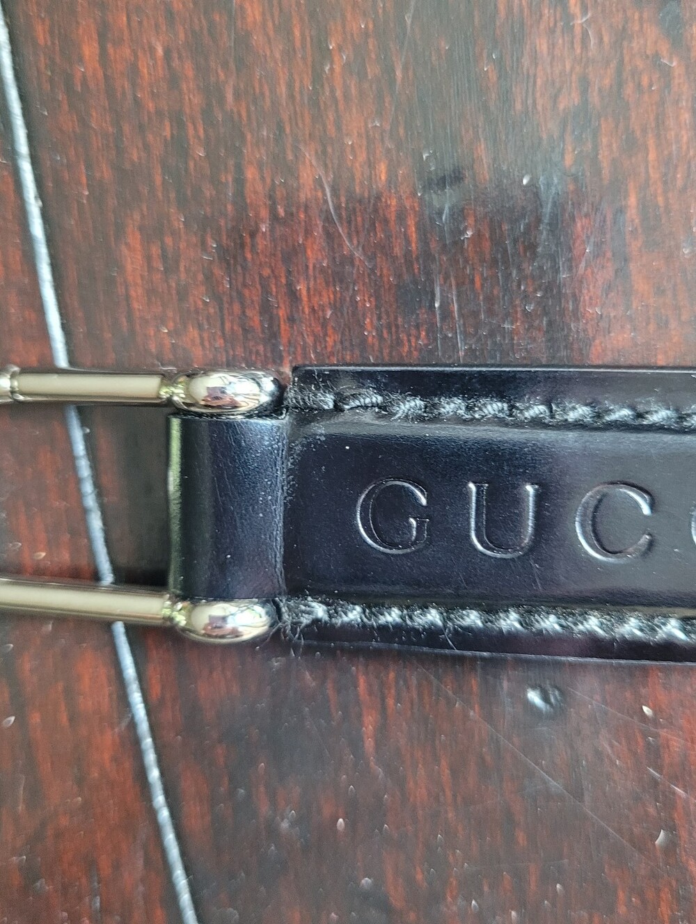 Gucci Embossed Keychain Black